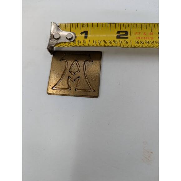 Gravograph Miscellaneous BRASS funky letters Typeset Printer 1 1/4" tall 2.4 LBS - Picture 7 of 8